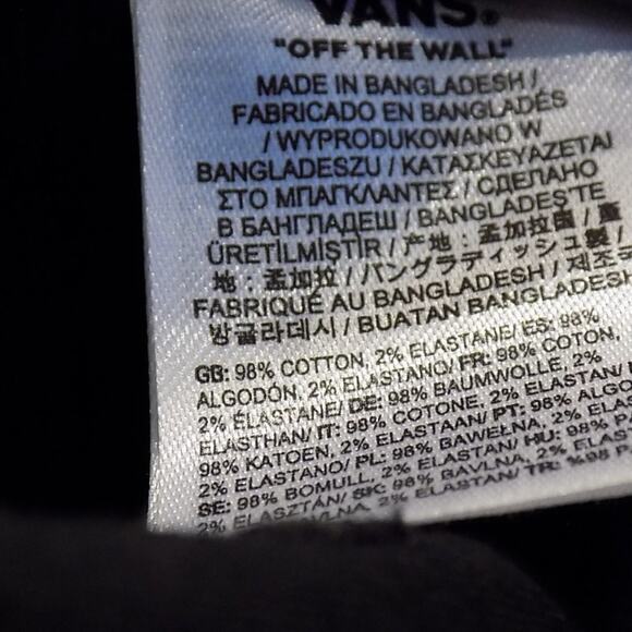 Vans Off The Wall Men's Black Snapback Streetwear Black Baseball Cap - Picture 9 of 13